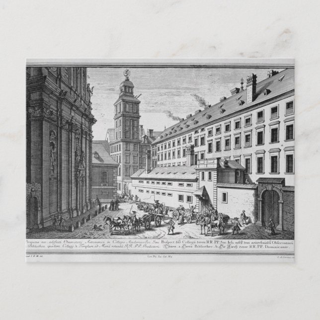 View of the new Observatory in the Jesuit Postcard (Front)