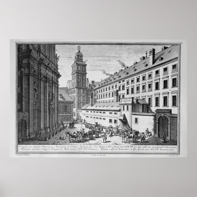 View of the new Observatory in the Jesuit Poster (Front)