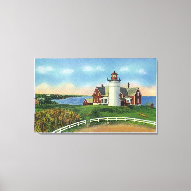 View of the Nobska Lighthouse, Woods Hole Canvas Print (Front)
