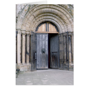 View of the North Door of Durham Cathedral