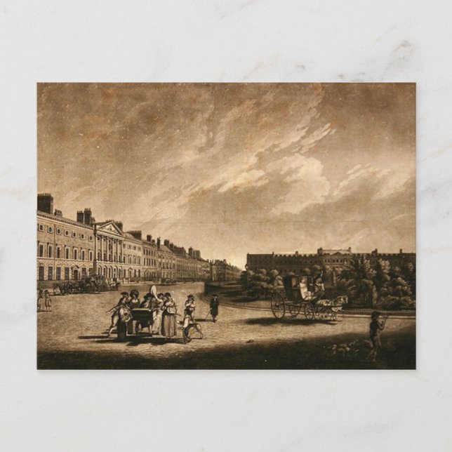 View of the north side of Grosvenor Square, 1789 Postcard (Front)