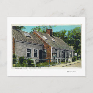 View of the Oldest House in Town Postcard