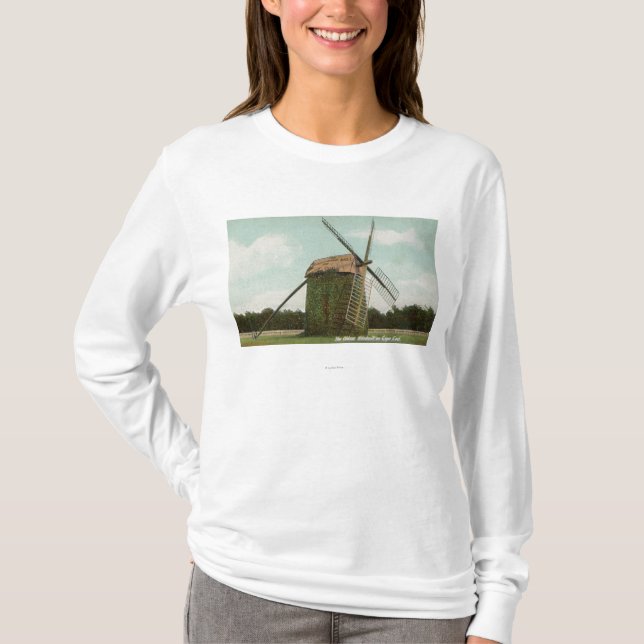 View of the Oldest Windmill on Cape Cod T-Shirt (Front)