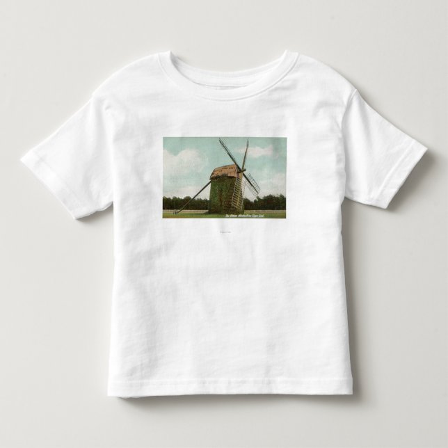 View of the Oldest Windmill on Cape Cod Toddler T-Shirt (Front)