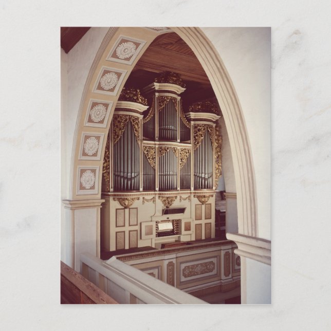 View of the Organ in the church at Rotha Postcard (Front)