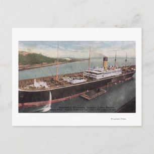 View of the Oriental Liner Minnesota Postcard
