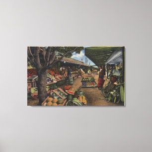 View of the Original Farmer's Market Canvas Print