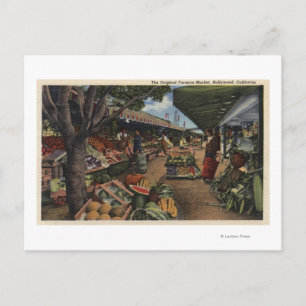 View of the Original Farmer's Market Postcard