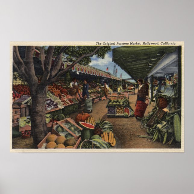 View of the Original Farmer's Market Poster (Front)