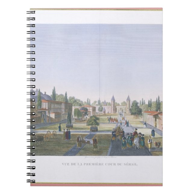 View of the Outer Courtyard of the Seraglio, Topka Spiral Notebook (Front)