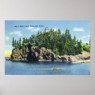 View of the Owl's Head Lighthouse 2 Poster