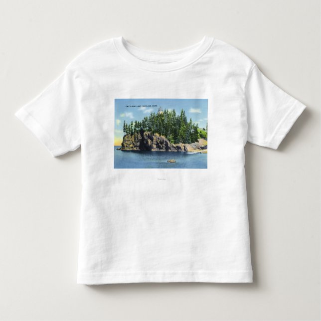 View of the Owl's Head Lighthouse 2 Toddler T-Shirt (Front)