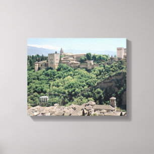 View of the Palace of the Alhambra Canvas Print