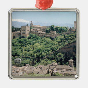 View of the Palace of the Alhambra Metal Tree Decoration