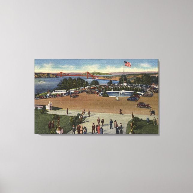 View of the Palace of the Legion of Honour Canvas Print (Front)