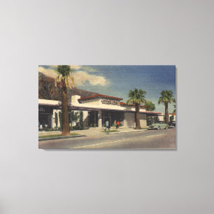 View of the Palm Springs Hotel Canvas Print