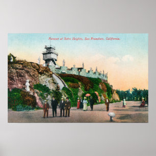 View of the Parapet at Sutro Heights # 2 Poster