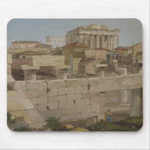 View of the Parthenon from the Propylaea, plate 7 Mouse Pad