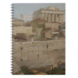 View of the Parthenon from the Propylaea, plate 7 Spiral Notebook