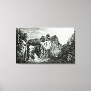 View of the Passaic River Waterfall, New Jersey Canvas Print