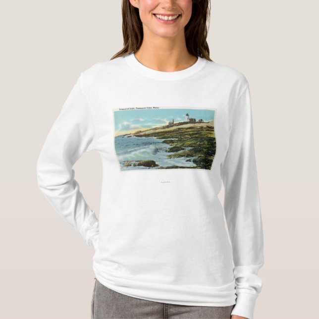 View of the Pemaquid Lighthouse T-Shirt (Front)