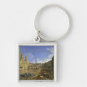 View of the Piazza Navona, Rome Key Ring