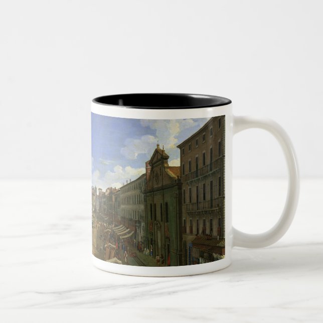 View of the Piazza Navona, Rome Two-Tone Coffee Mug (Right)