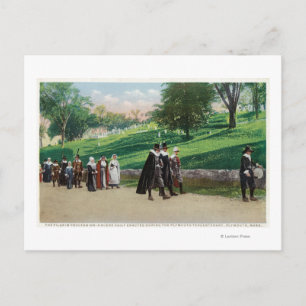 View of the Pilgrim Procession Postcard