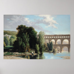 View of the Pont du Gard, 1859 Poster