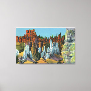 View of the Queen's Court Canvas Print