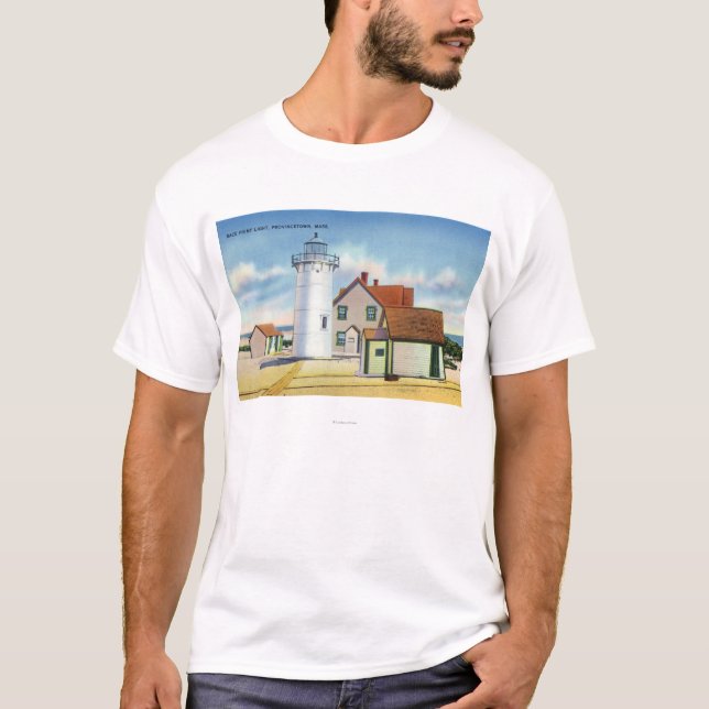 View of the Race Point Lighthouse T-Shirt (Front)