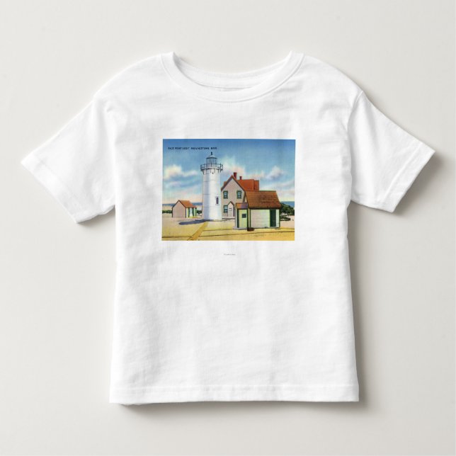 View of the Race Point Lighthouse Toddler T-Shirt (Front)