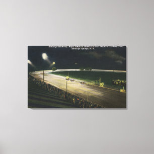 View of the Raceway at Night Canvas Print