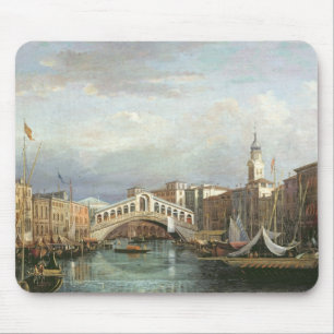 View of the Rialto Bridge in Venice Mouse Pad