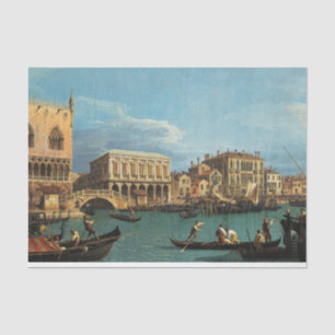 View of the Riva degli Schiavoni Venice Tissue Paper