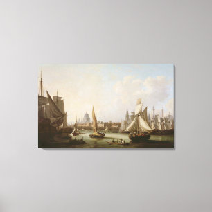 View of the River Thames Canvas Print