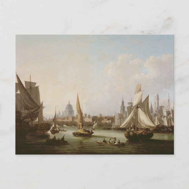 View of the River Thames Postcard (Front)
