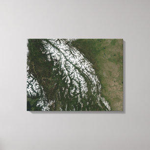 View of the Rocky Mountains Canvas Print