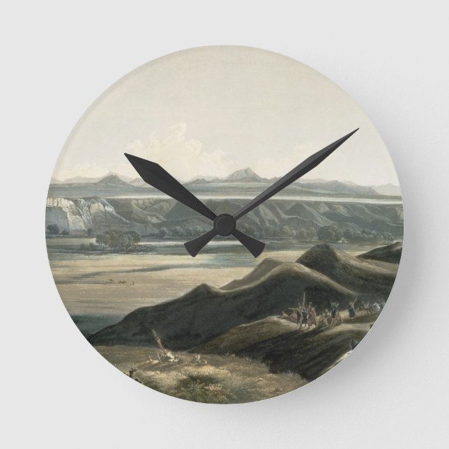 View of the Rocky Mountains, plate 44 from Volume Round Clock (Front)