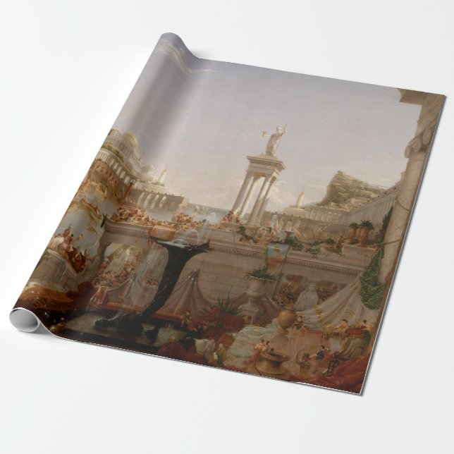 View of the Roman Empire (Consummation of Empire) Wrapping Paper (Unrolled)
