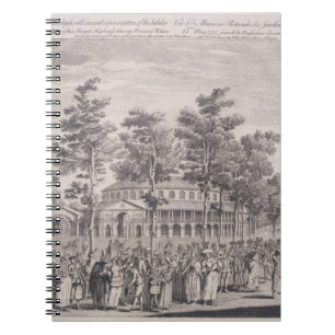 View of the Rotunda, Ranelagh House, at a Ball to Spiral Notebook
