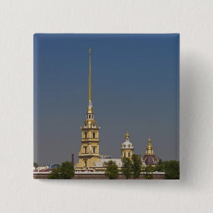 View of the Saints Peter and Paul Cathedral 15 Cm Square Badge