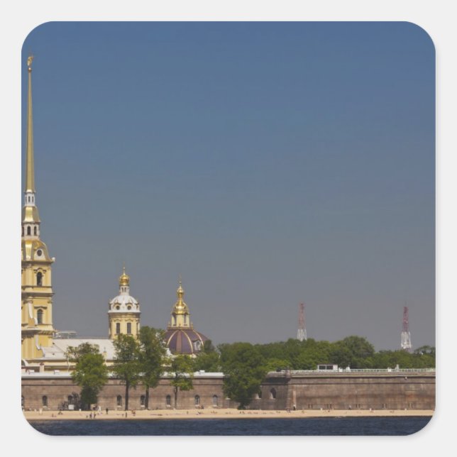 View of the Saints Peter and Paul Cathedral Square Sticker (Front)