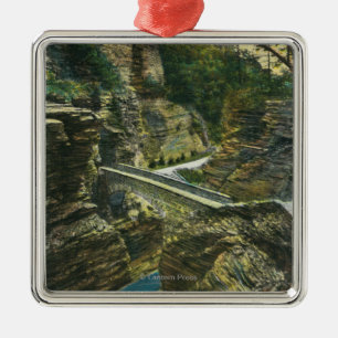 View of the Sentry Bridge & Upper Tunnel Metal Tree Decoration