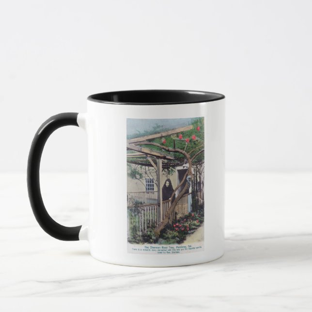 View of the Sherman Rose TreeMonterey, CA Mug (Left)