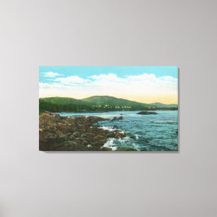 View of the Shore near Camden Harbour Canvas Print