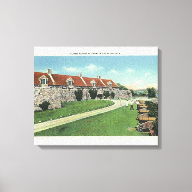 View of the South Barracks from the Flag Canvas Print (Front)