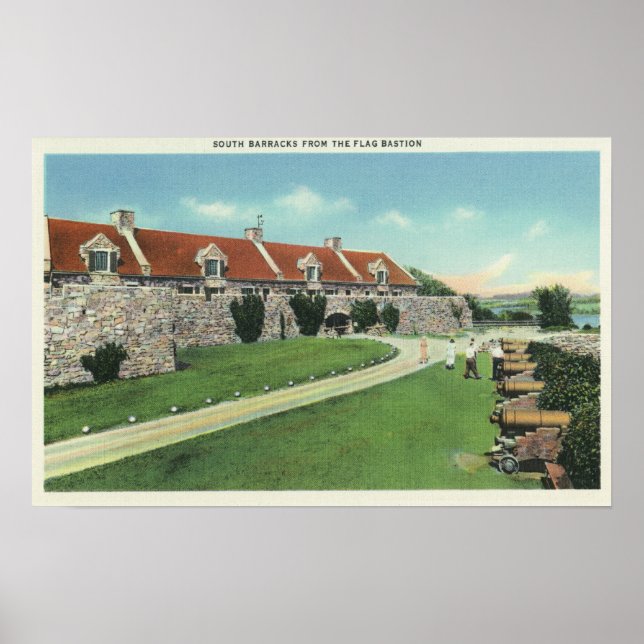 View of the South Barracks from the Flag Poster (Front)
