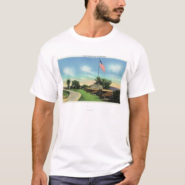 View of the South Battery and Flag Bastion T-Shirt (Front)