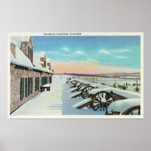 View of the South Platform in Winter Poster